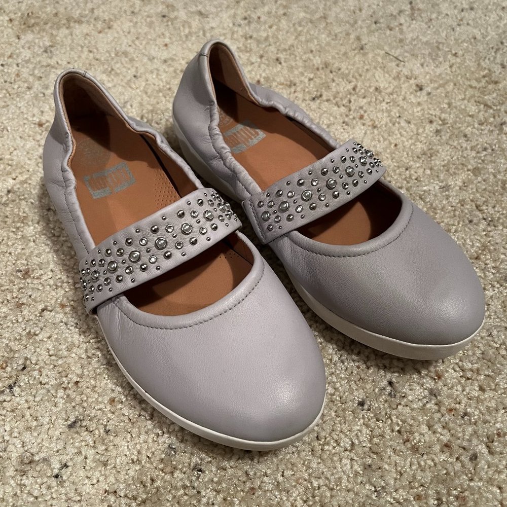 NEW FitFlop bejeweled mary janes size 8.5